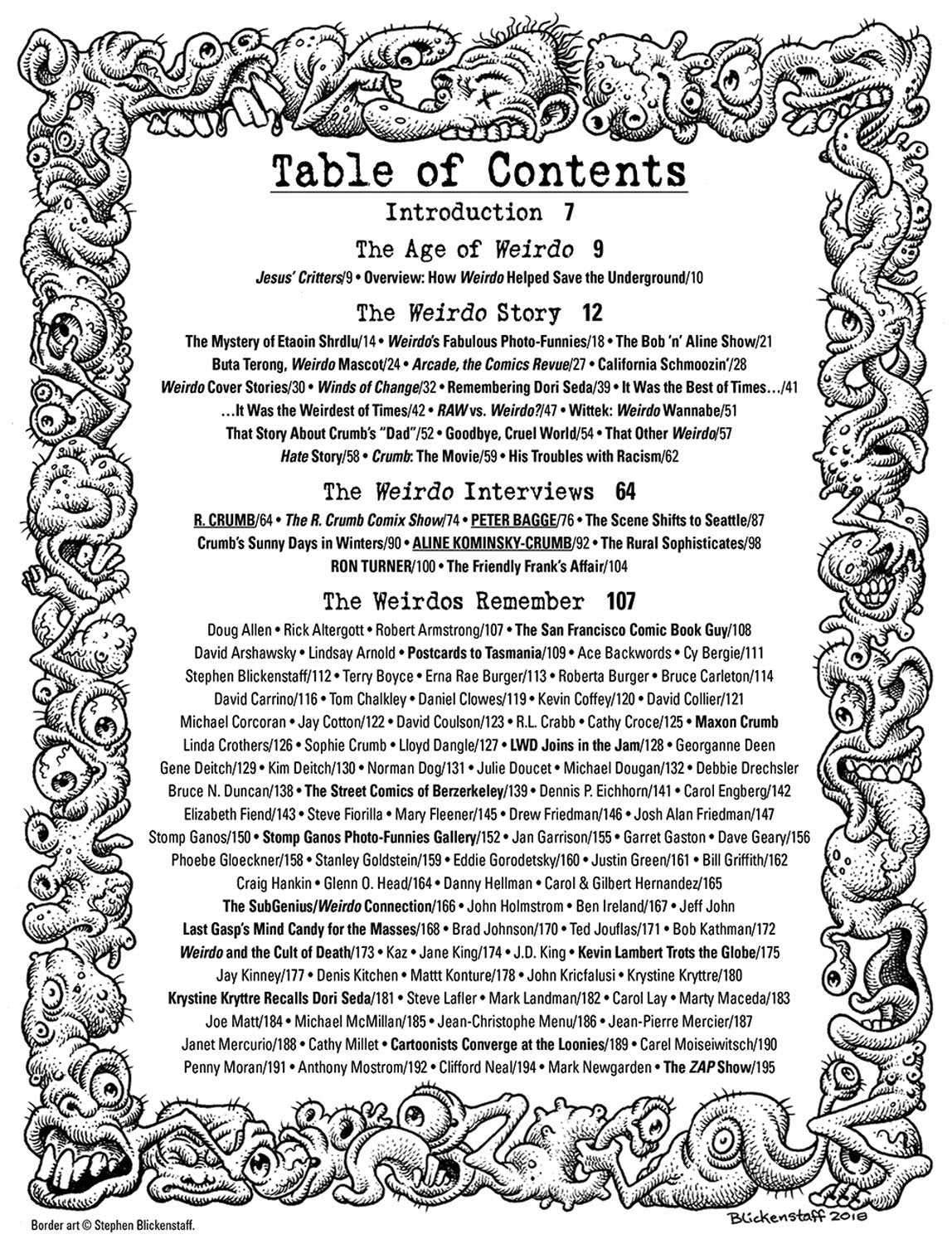 The Book of Weirdo A Retrospective of R. Crumb's Legendary Humor Comi