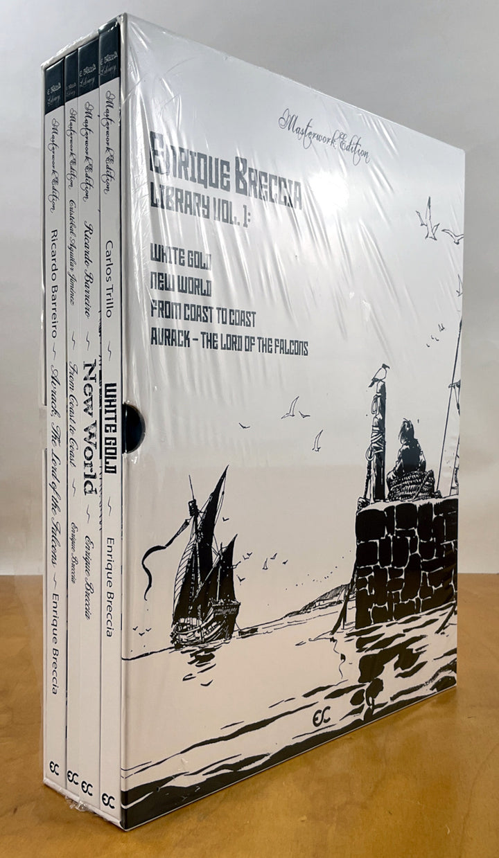 Enrique Breccia Library Vol. 1: White Gold, New World, From Coast to Coast, & Avrack - The Lord of the Falcons - Numbered with Kickstarter Extras