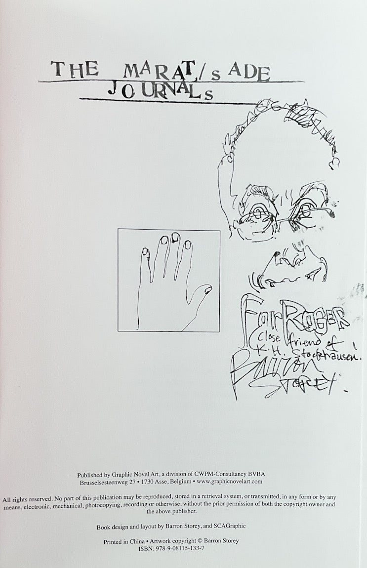 The Marat/Sade Journals - Inscribed with a drawing