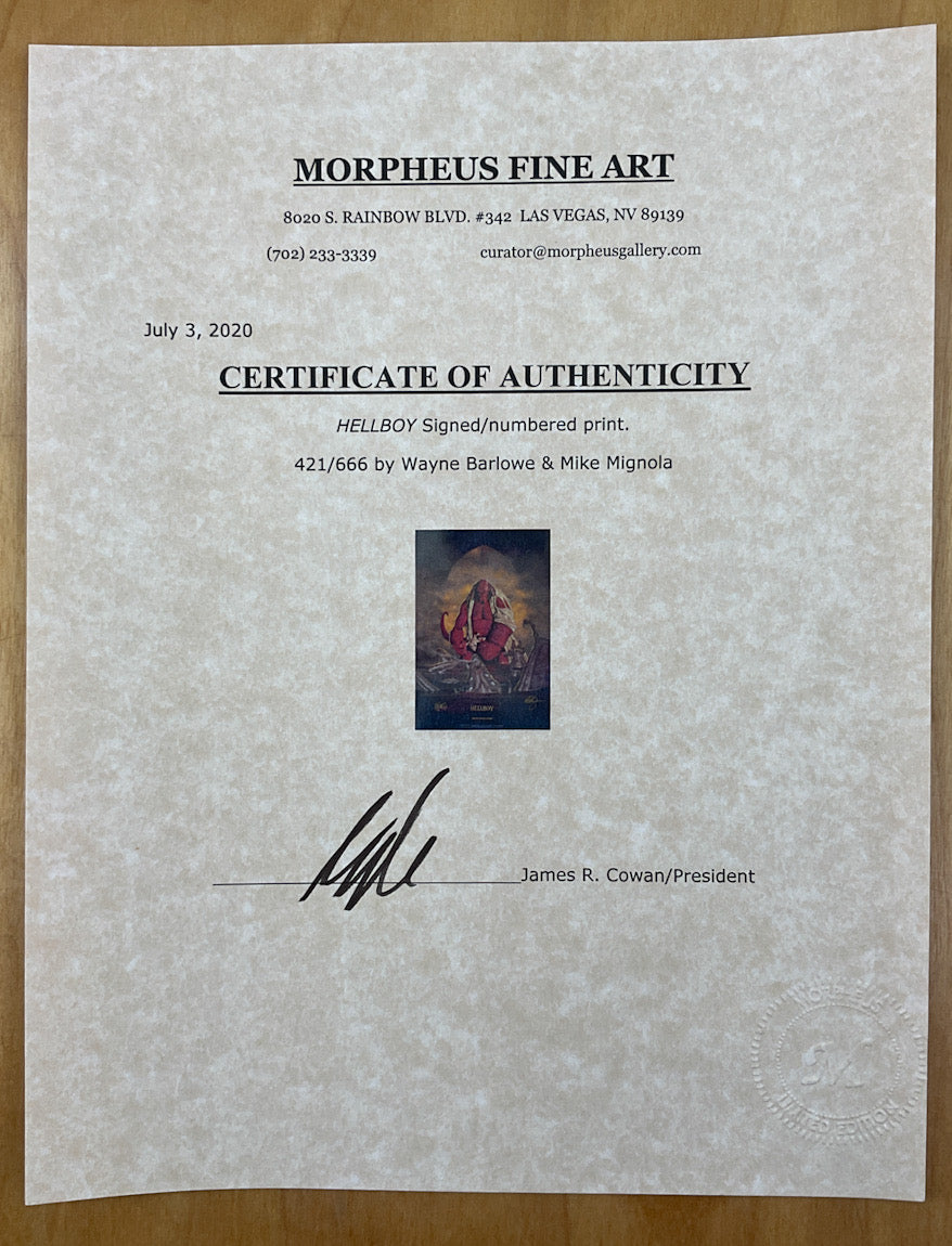 Hellboy - Signed & Numbered Print