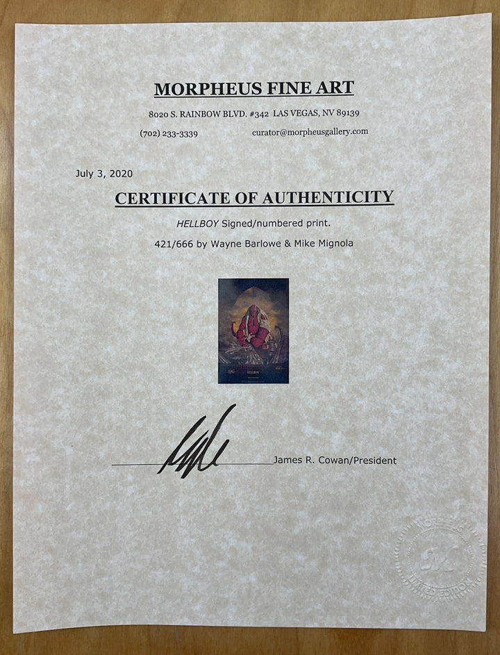 Hellboy - Signed & Numbered Print