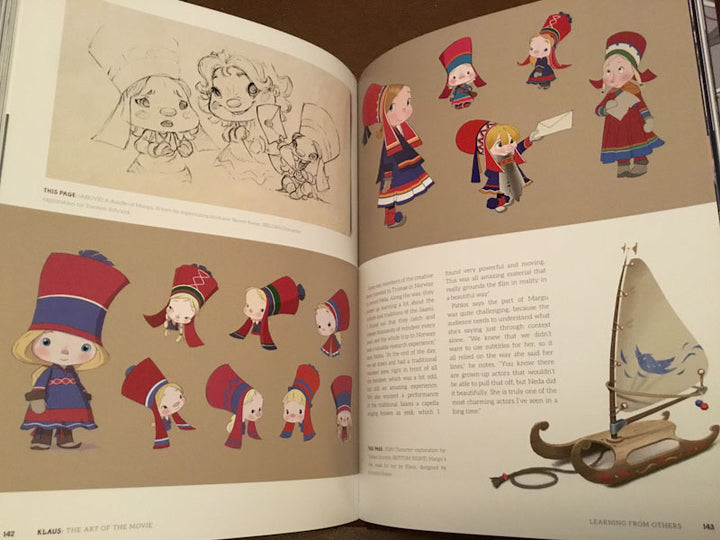 Klaus - The Art of the Movie - First Printing Signed with a Drawing