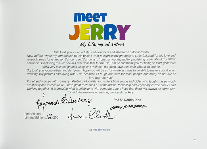 Meet Jerry: My Life, My Adventure - Signed & Numbered Hardcover