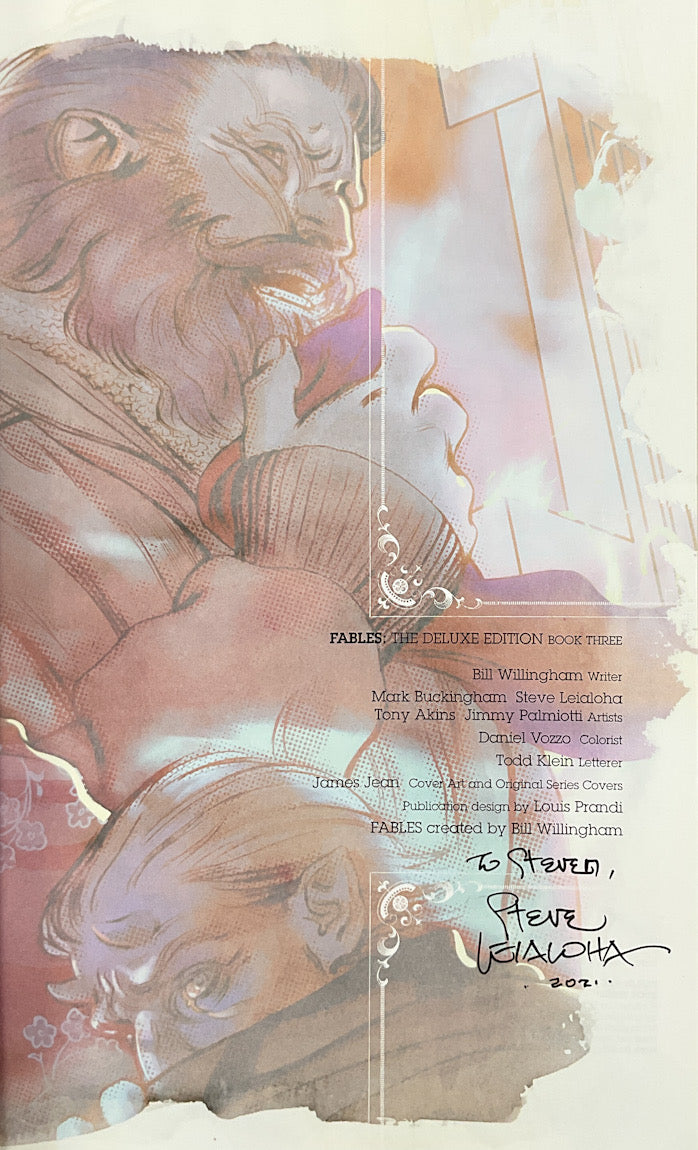 Fables: The Deluxe Edition, Book 3 - Signed by Steve Leialoha