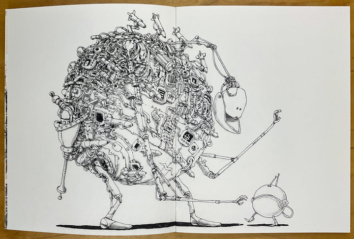 The Second in Line - From the Sketchbooks of Mattias Adolfsson (2013) First Edition - Signed with a Drawing