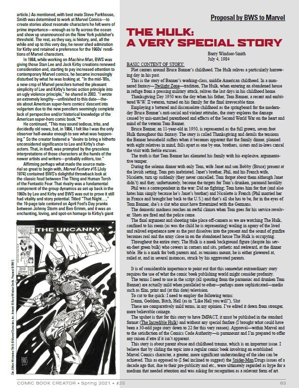 Comic Book Creator #25: Barry Windsor-Smith