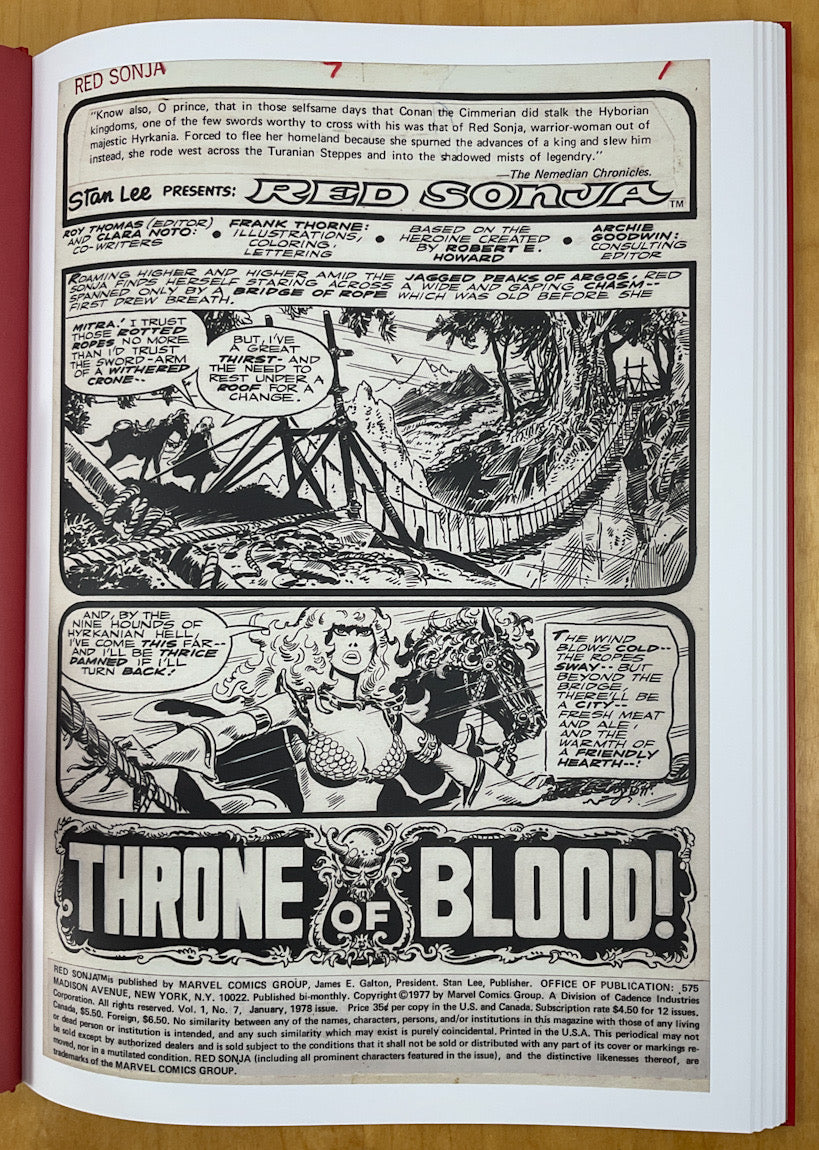 Frank Thorne's Red Sonja Art Edition Vol. 3 - Signed & Numbered Edition
