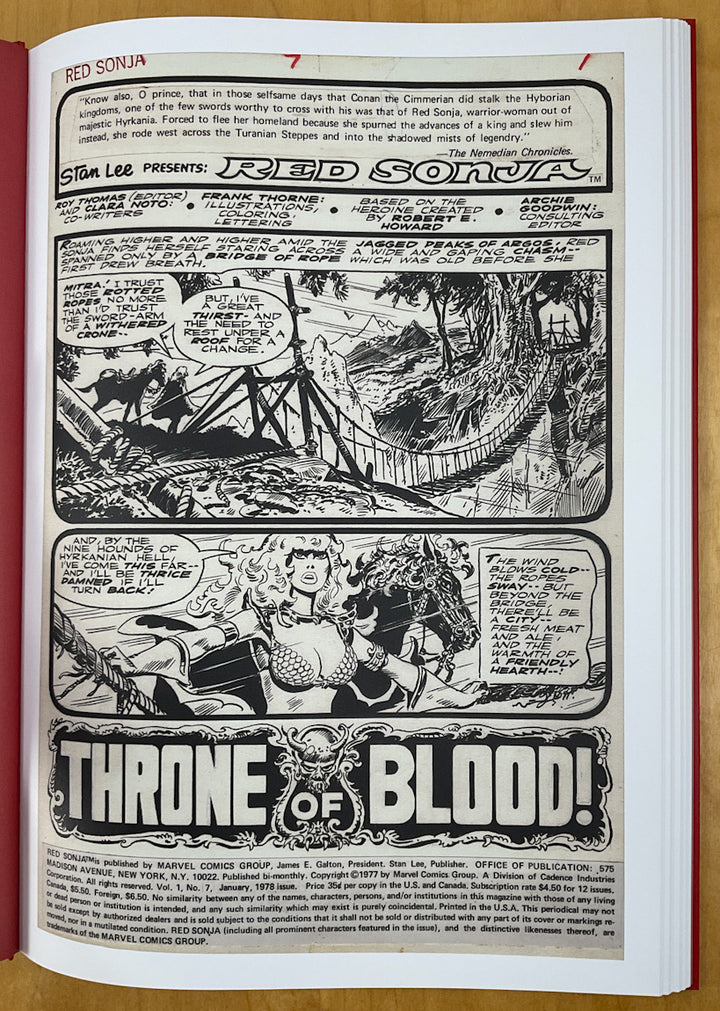 Frank Thorne's Red Sonja Art Edition Vol. 3 - Signed & Numbered Edition