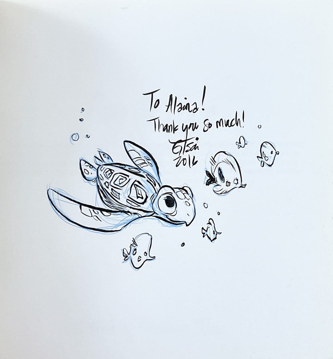 For the Love of Lines Vol. 3: Fish Out of Water - Inscribed with a Drawing