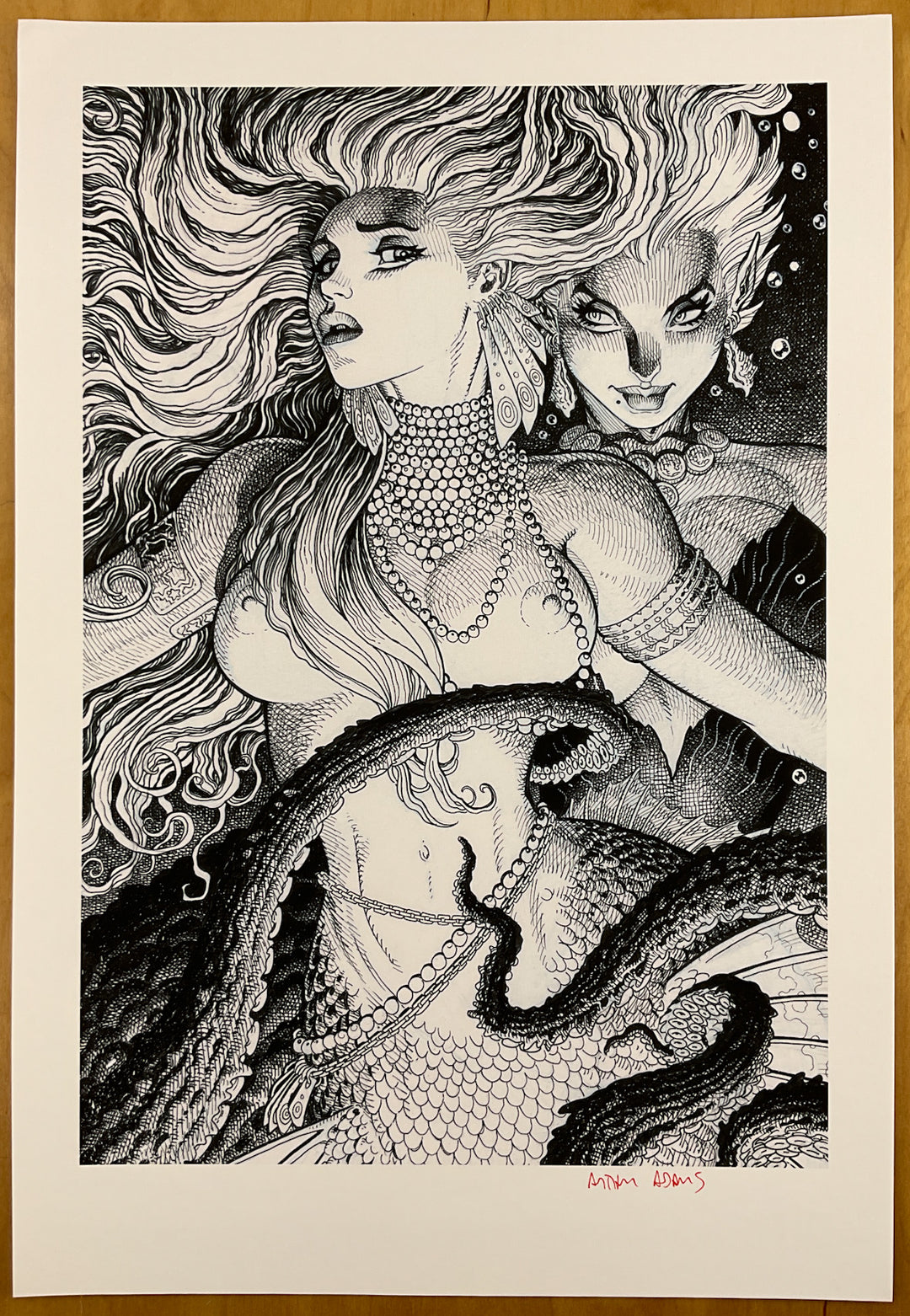Beneath the Sea by Arthur Adams - Signed Print