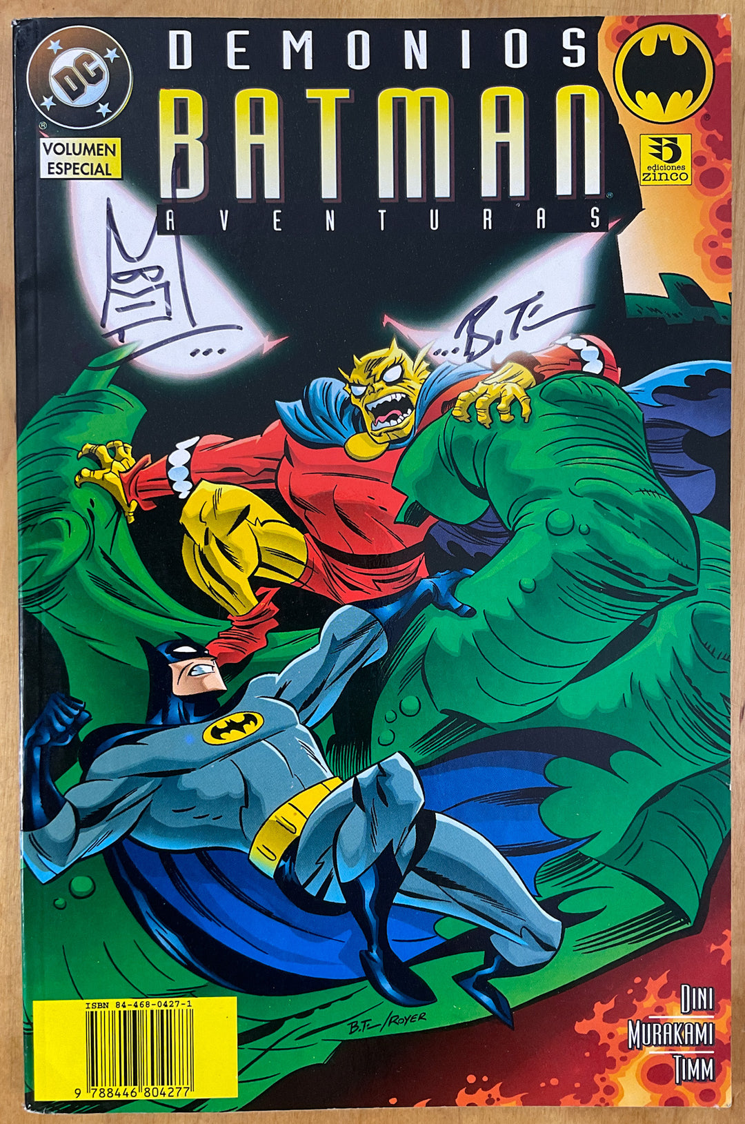 Batman Adventuras: Demonios (2003) First Printing Signed with a Drawing