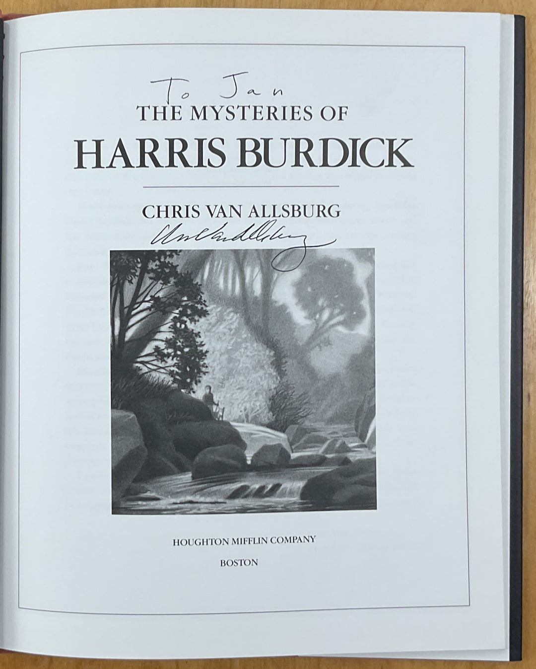 The Mysteries of Harris Burdick - Inscribed