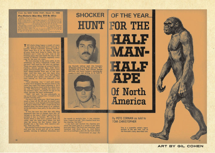 Cryptozoology Anthology: Strange and Mysterious Creatures in Men's Adventure Magazines