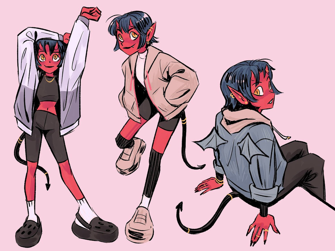 Asterism: Art & Sketches by Gina Nguyen - Signed with a Drawing