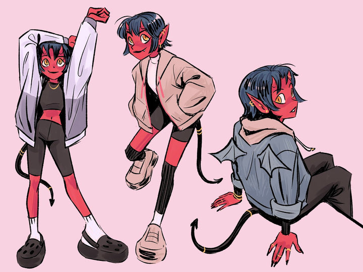 Asterism: Art & Sketches by Gina Nguyen - Signed with a Drawing