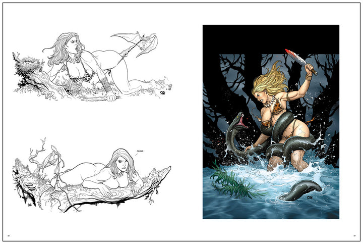Frank Cho: Pencil and Ink