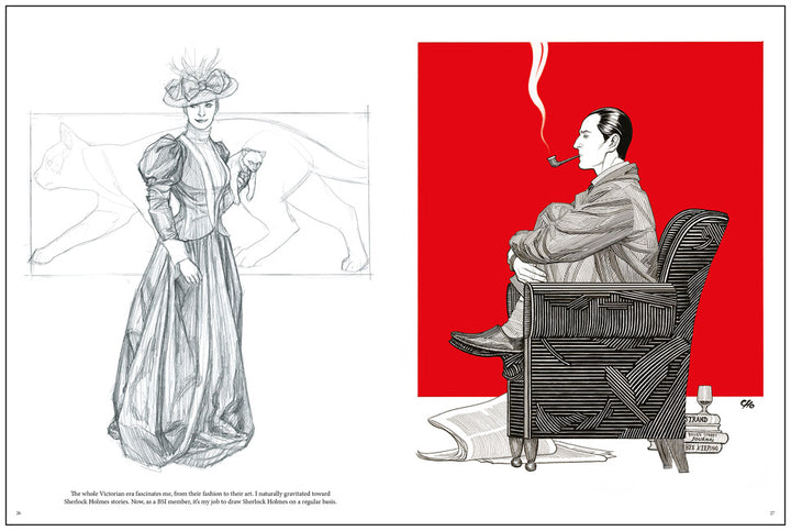 Frank Cho: Pencil and Ink