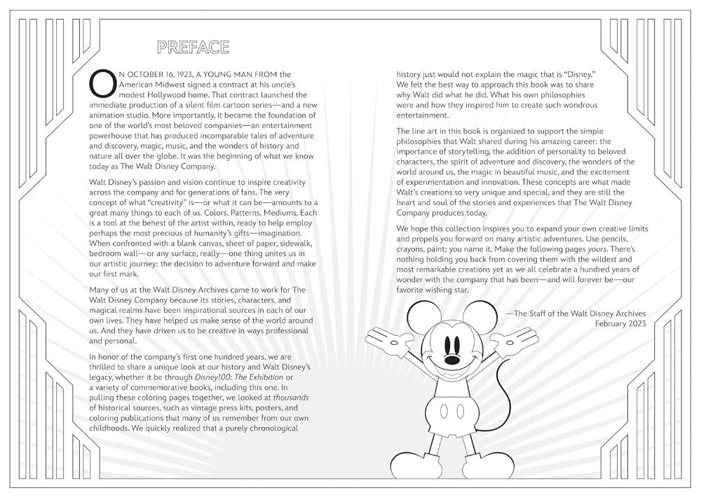 Art of Coloring: Disney 100 Years of Wonder – Stuart Ng Books