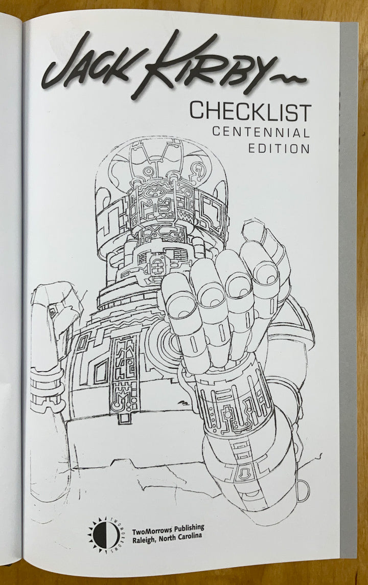 Jack Kirby Checklist Centennial Edition - Limited Hardcover