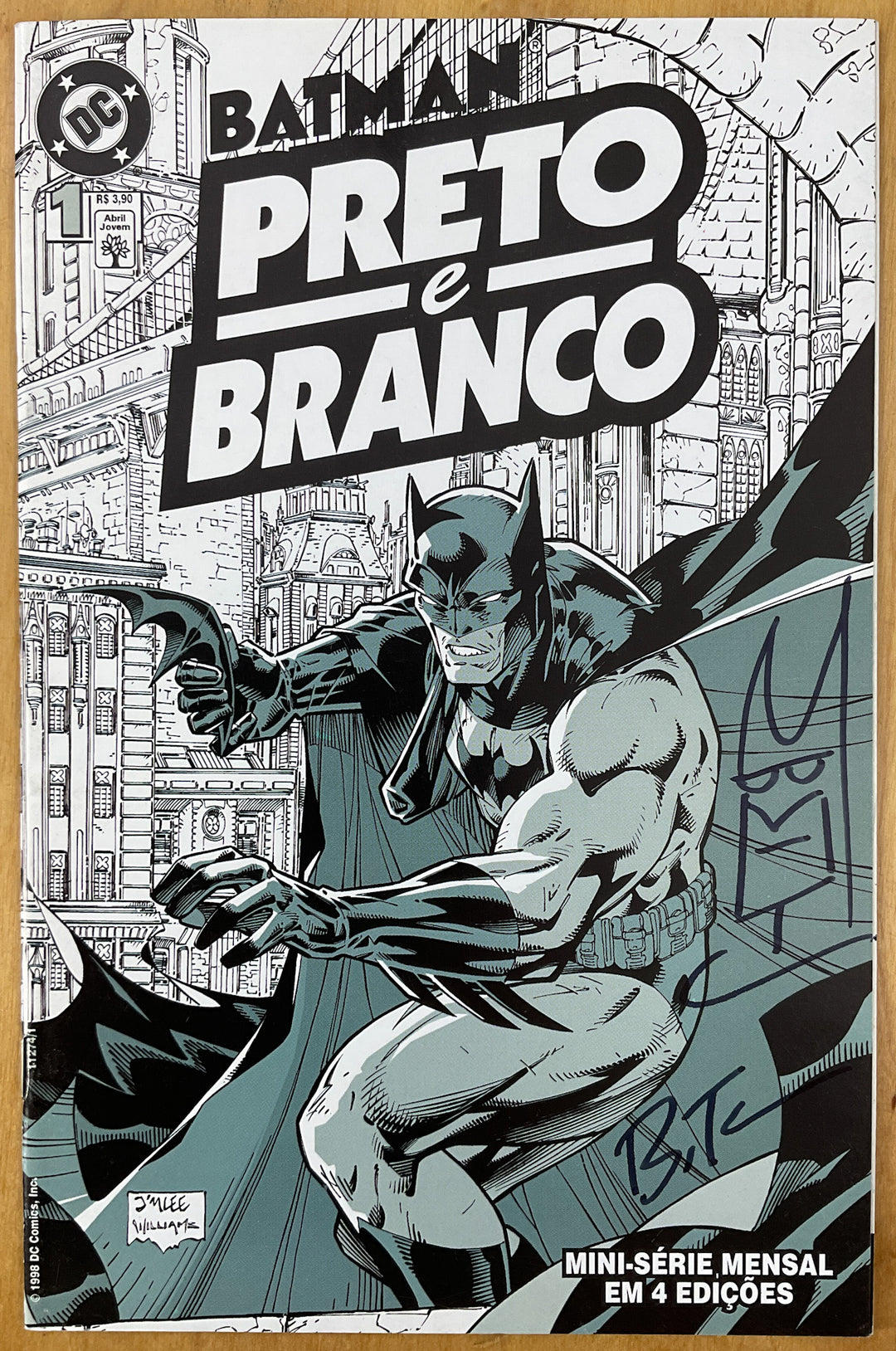 Batman Preto e Branco #1 - Signed and Remarqued