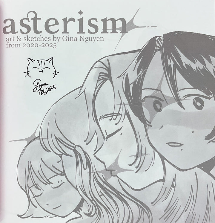 Asterism: Art & Sketches by Gina Nguyen - Signed with a Drawing