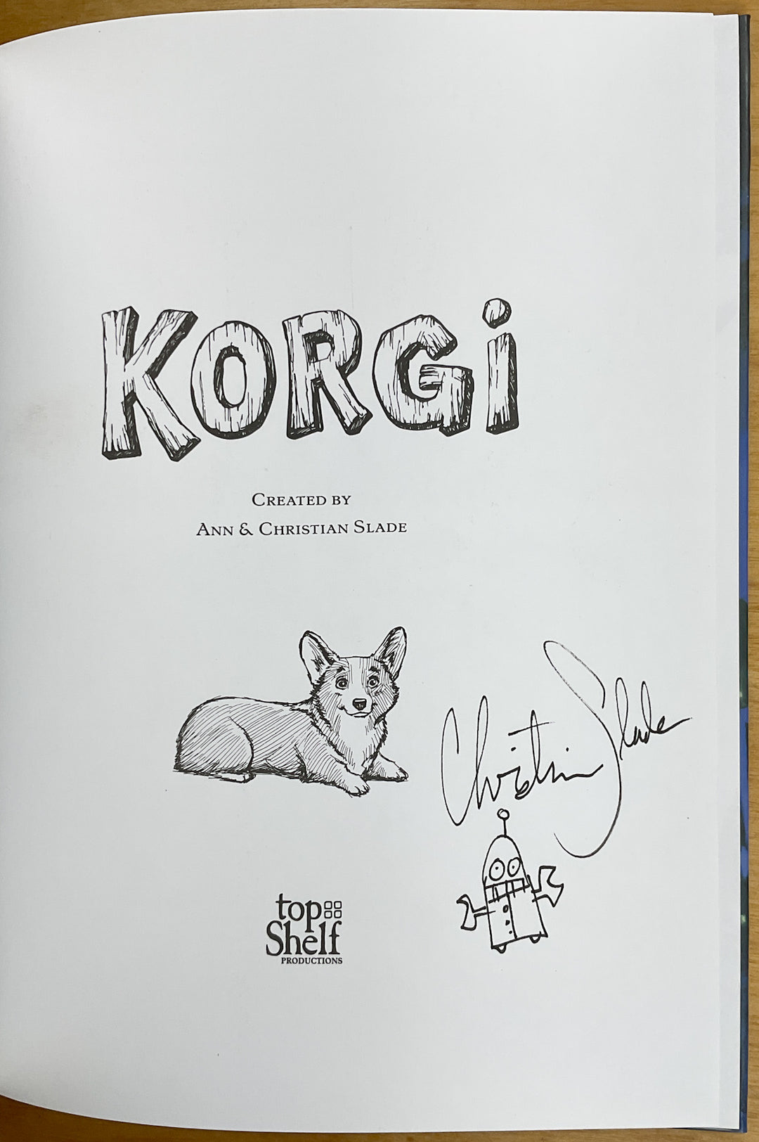 Korgi, Book 2 - Signed with a Drawing