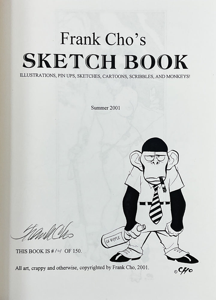 Frank Cho's Sketchbook (2001) Signed & Numbered