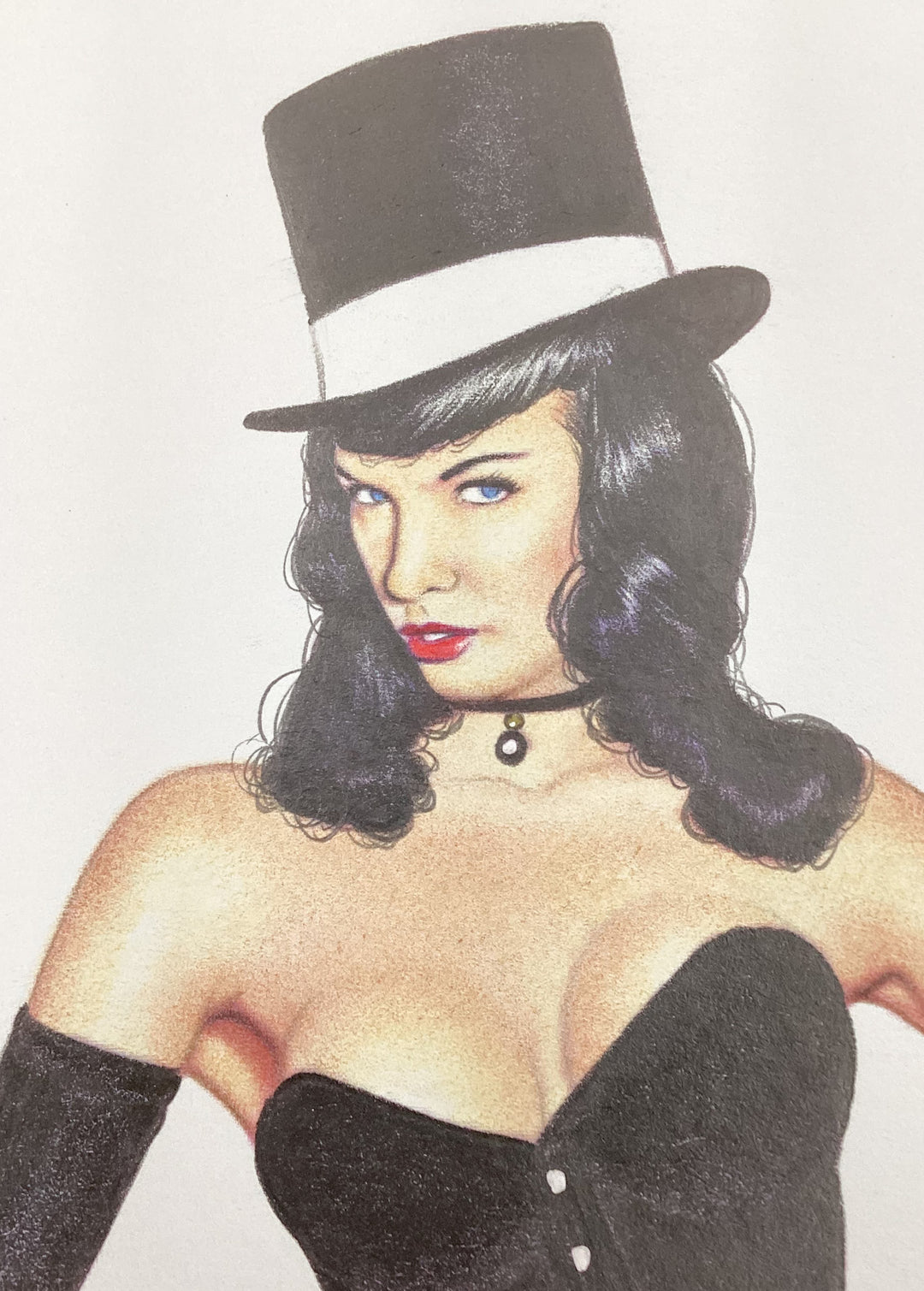 Bettie Page in Top Hat