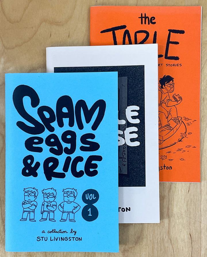Three Mini-Comics: The Table, Little House, Spam Eggs & Rice Vol. 1 - Inscribed with a Drawing
