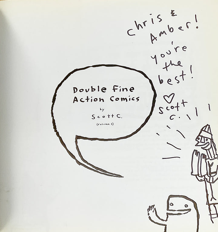 Double Fine Action Comics, Vol. 1 - First Signed with a Drawing