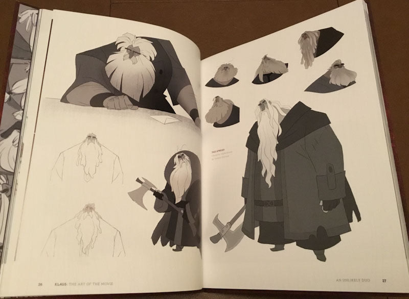 Klaus - The Art of the Movie - First Printing Signed with a Drawing