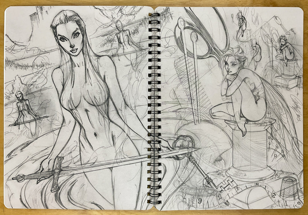 J. Scott Campbell's The Ruff Stuff Sketchbook Set of Volumes 3 and 4