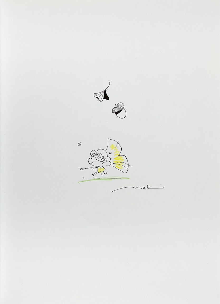 Ginkgo - Signed with a Drawing