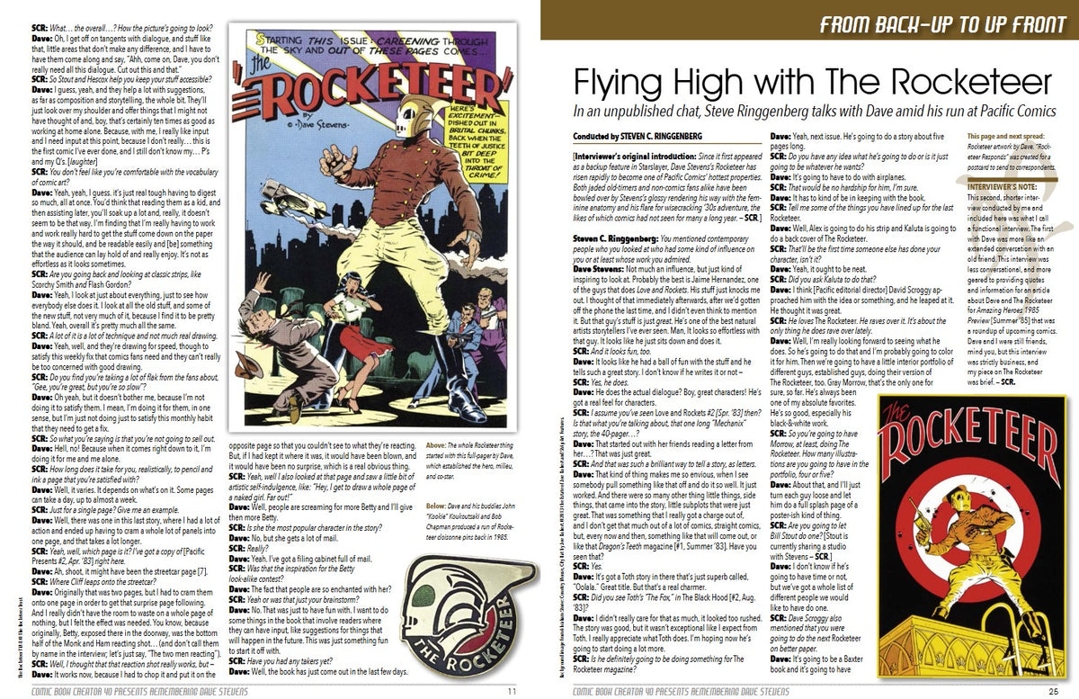 Comic Book Creator #40 - Remembering Dave Stevens – Stuart Ng Books