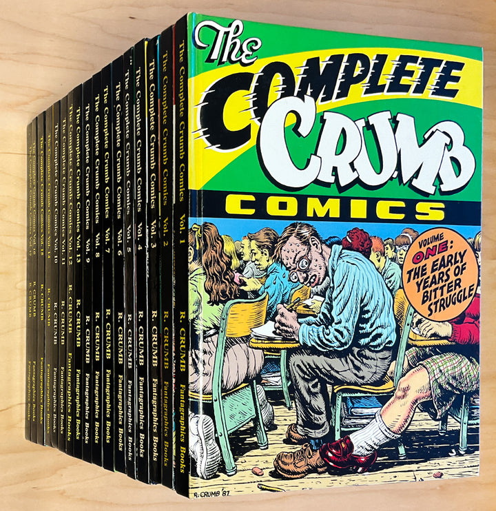 A Complete Set of The Complete Crumb Comics Signed & Numbered Hardcovers - 17 Volumes