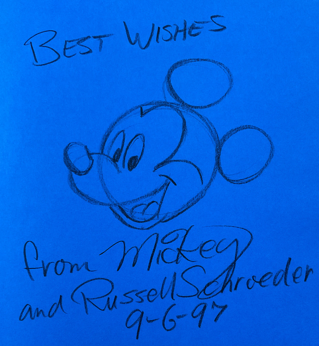Mickey Mouse: My Life In Pictures - First Signed with a Drawing