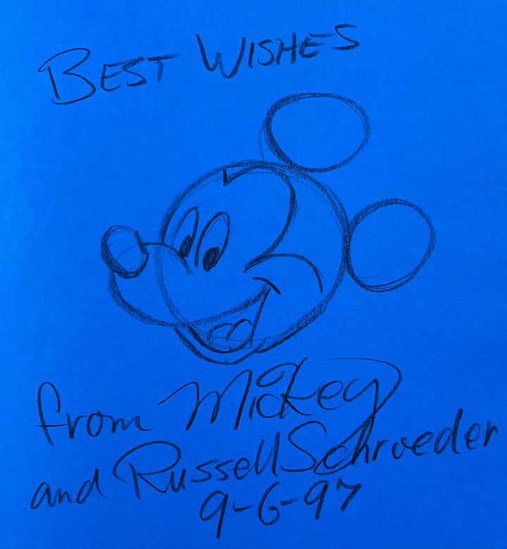 Mickey Mouse: My Life In Pictures - First Signed with a Drawing