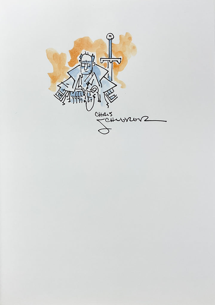 Chris Schweizer Sketchbooks - Signed with a Color Drawing