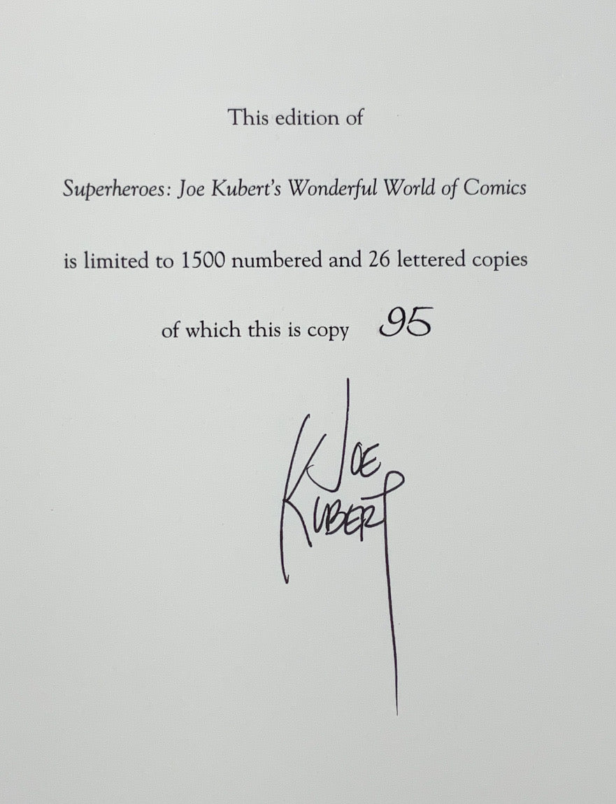 Superheroes: Joe Kubert's Wonderful World of Comics - Signed & Numbered Hardcover