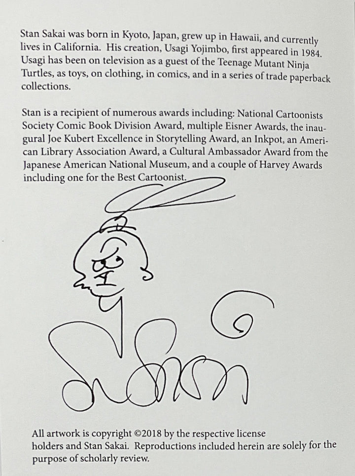 Usagi Yojimbo Sketchbook 15 - Signed