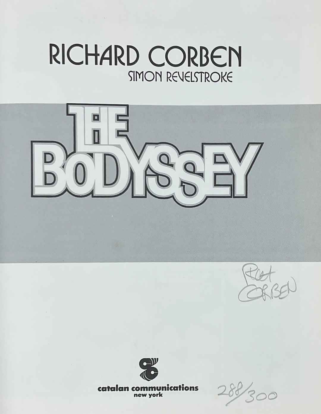 The Bodyssey - Signed & Numbered Hardcover