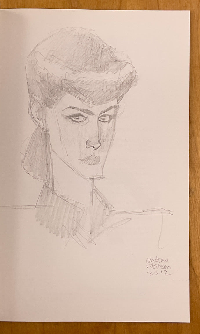 Art Hog - Signed with a Full-Page Drawing