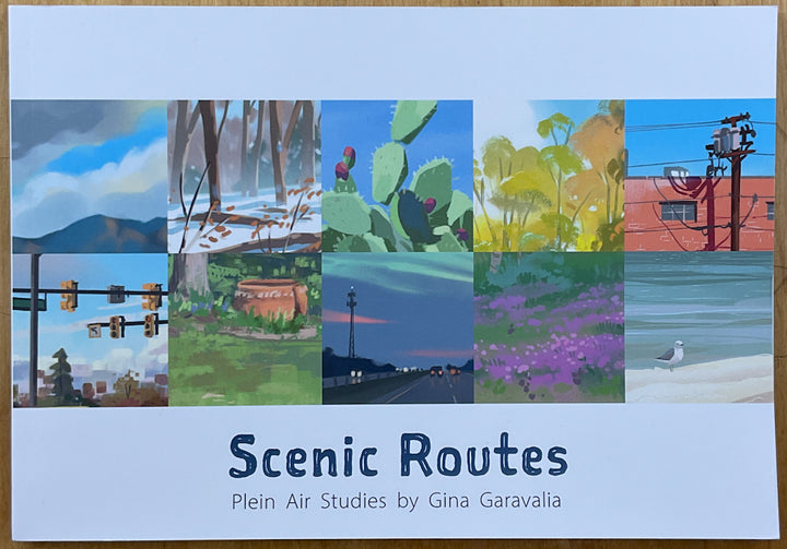 Scenic Routes: Plein Air Studies by Gina Garavalia - Signed