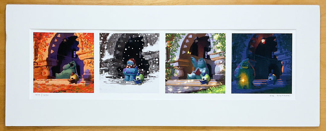 art of monsters university Monsters University Crew Gift Signed & Numbered Art Print