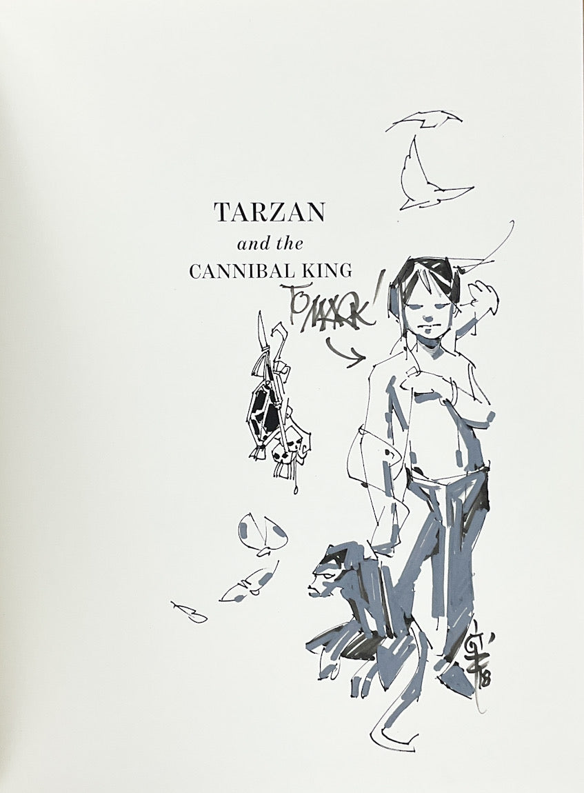 Tarzan and the Cannibal King - Deluxe Edition - Inscribed with a Drawing