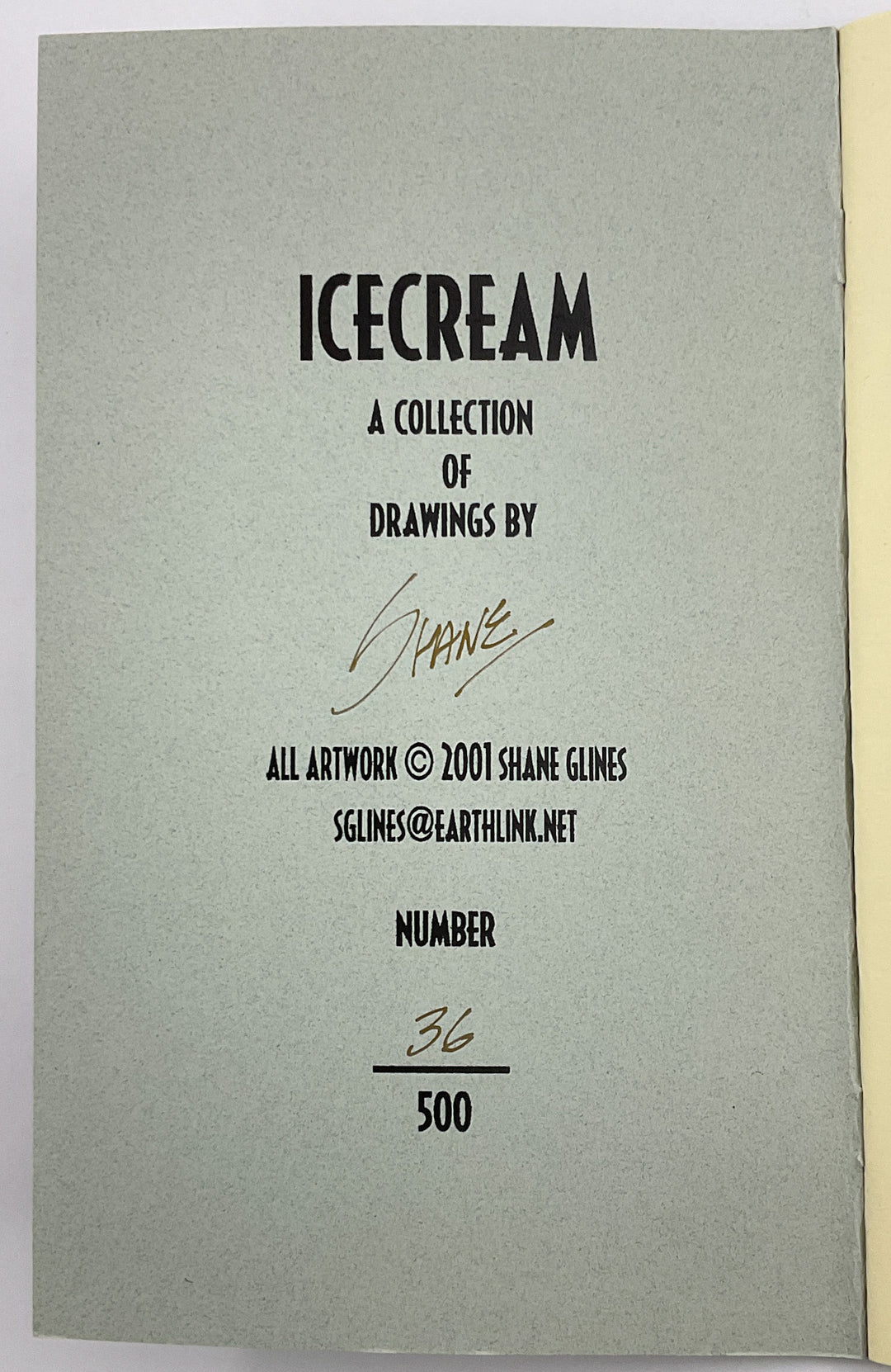 IceCream #1 - Signed & Numbered