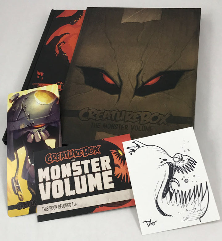 The Monster Volume - Signed 1st with a Sketch Card, Slipcase and other Kickstarter Extras