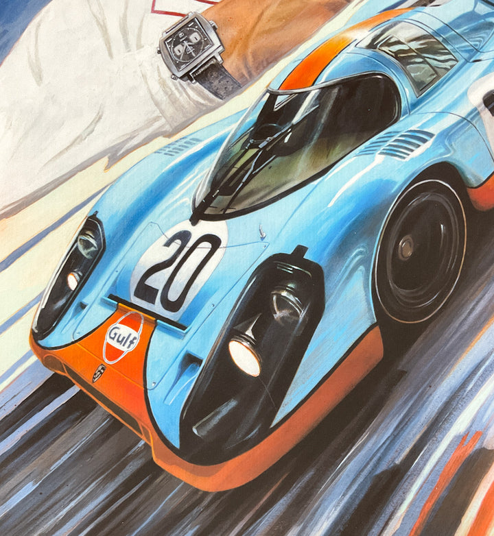 Steve McQueen Le Mans Signed & Numbered Giclee Print