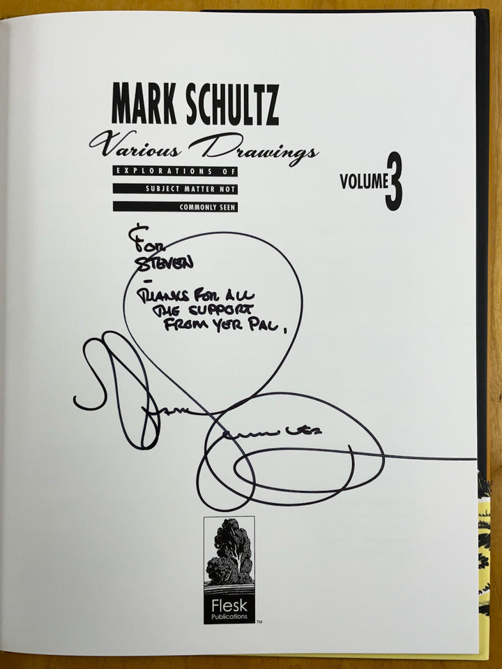 Mark Schultz: Various Drawings, Vol. 3 - Signed & Numbered Hardcover