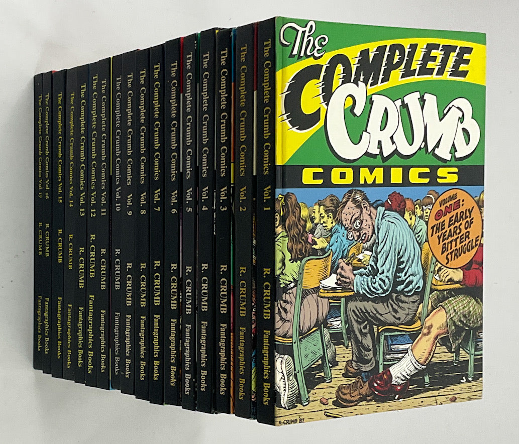 A Complete Set of The Complete Crumb Comics Signed & Numbered Hardcovers - 17 Volumes